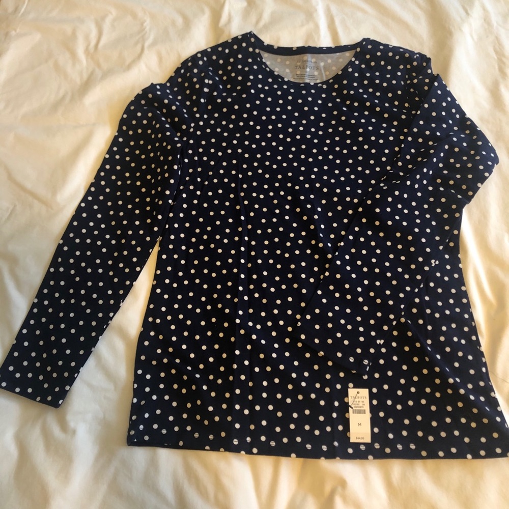 NWT Talbots Long Sleeve Jersey